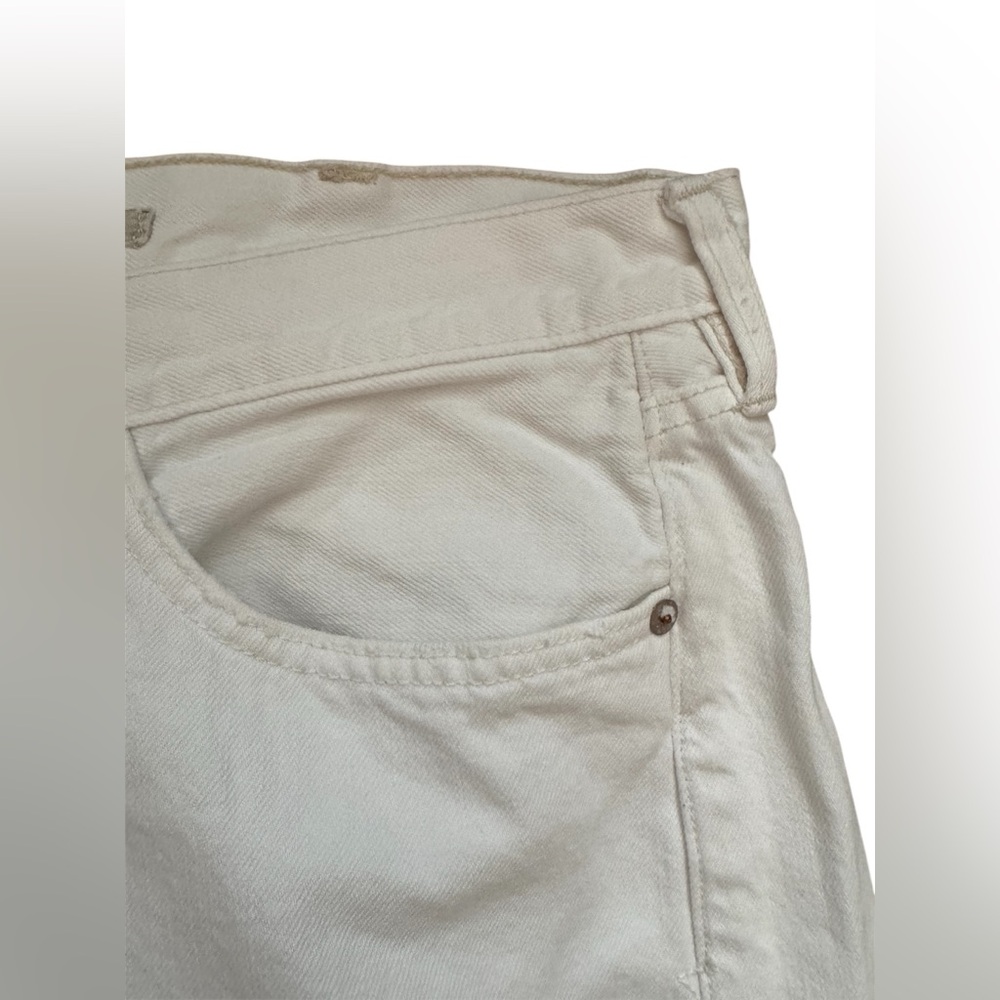 Polo Ralph Lauren Classic Fit White Jeans Distressed Denim Jeans Mens Size 38x32 - Picture 6 of 8